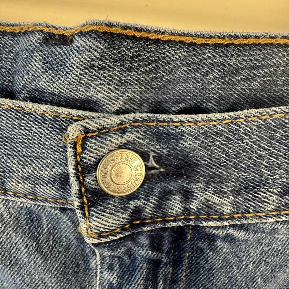 Levis 550 Jeans Mens 42x36 Blue Relaxed Fit Tapered Leg Denim‎ Y2K Style - Picture 5 of 8